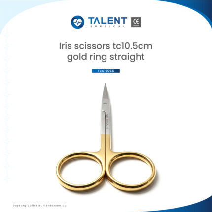 Iris Scissors Tc Gold Ring str 10.5cm